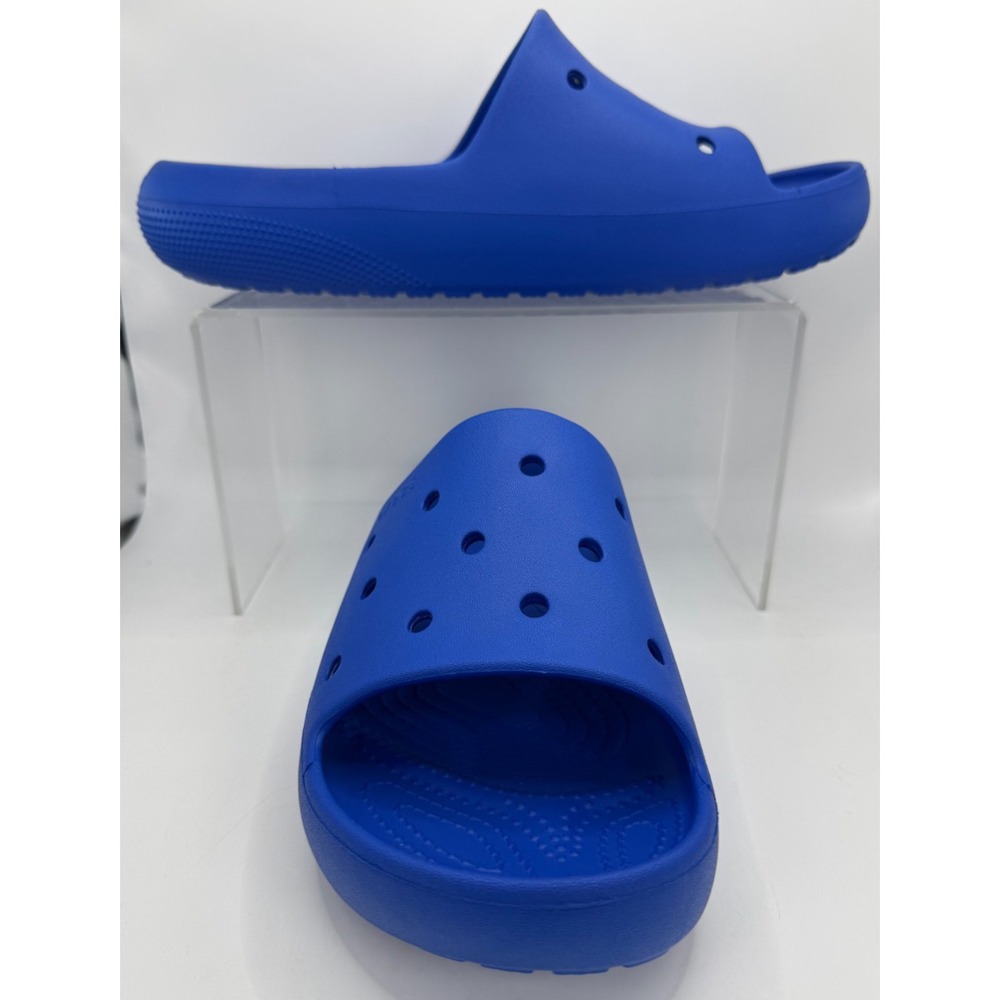 Crocs Unisex Adult Classic Slide Royal Blue M 10/W 12 Comfort Slip On Sandals
